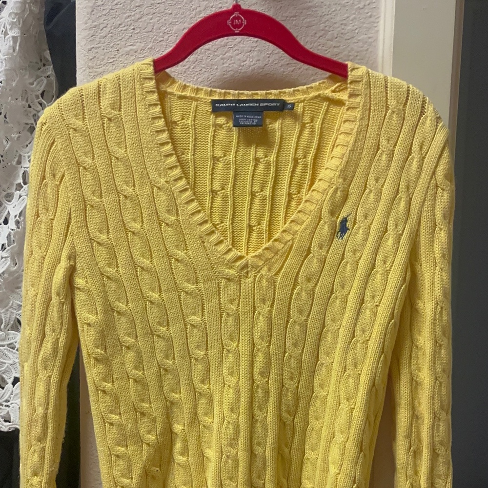 Ralph Lauren woman’s sweater yellow size small